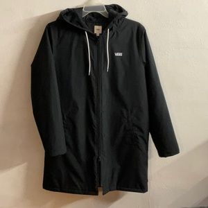VANS Black multi-purpose hooded Zip Mid-thigh Coat Sz.L NEX2NEW